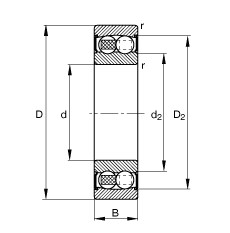 підшипник 2304-2RS-TVH FAG