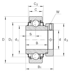 підшипник E45-KRR INA