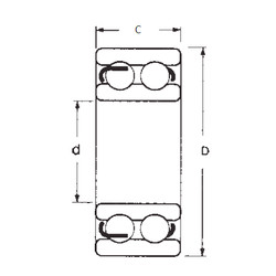 підшипник 4212-2RS FBJ