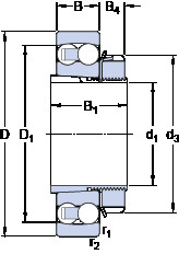 підшипник 2206 EKTN9 + H 306 SKF