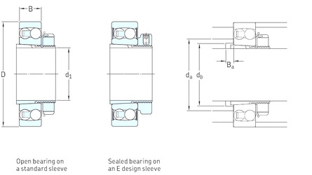 підшипник 2208E-2RS1KTN9+H308E SKF