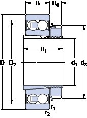 підшипник 2305 E-2RS1KTN9 + H 2305 SKF