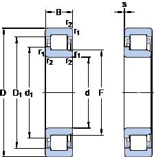 підшипник NJ 39/500 ECMA SKF