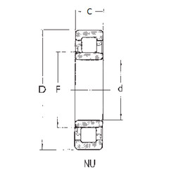 підшипник NU408 FBJ