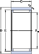 підшипник RNAO 80x100x30 SKF