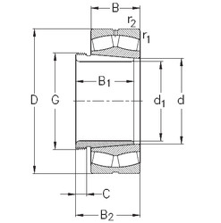 підшипник 23024-K-MB-W33+AHX3024 NKE