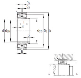 підшипник 240/850-B-K30-MB+AH240/850 FAG