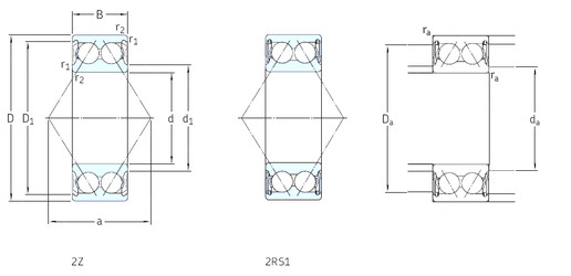 підшипник E2.3209A-2Z SKF