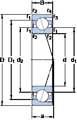 підшипник 71914 ACD/P4A SKF