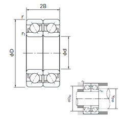 підшипник 7218CDF NACHI