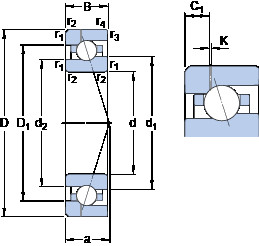 підшипник 7018 CE/HCP4AH1 SKF