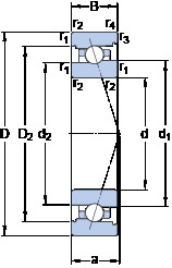 підшипник 7017 CB/HCP4A SKF