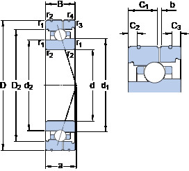 підшипник 71920 CB/P4AL SKF