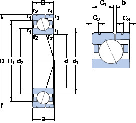 підшипник 71920 CD/HCP4AL SKF