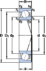 підшипник 719/9 CE/HCP4A SKF