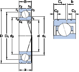 підшипник 71919 ACE/HCP4AL SKF