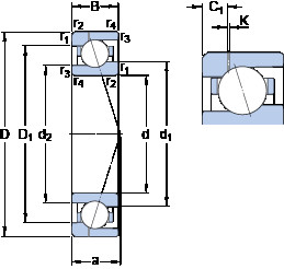 підшипник 71922 ACE/HCP4AH1 SKF