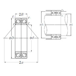 підшипник HTA007DB NTN