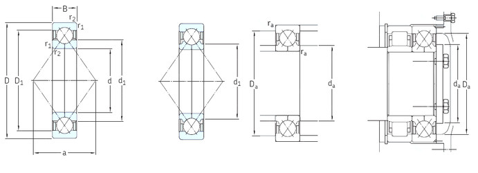 підшипник QJ305N2MA SKF