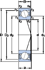 підшипник S7004 ACD/P4A SKF