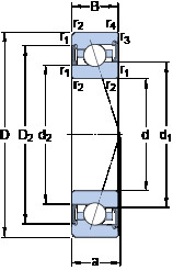 підшипник S7005 ACE/HCP4A SKF