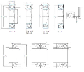 підшипник S7003 CE/P4A SKF