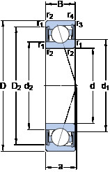 підшипник S71906 CE/HCP4A SKF