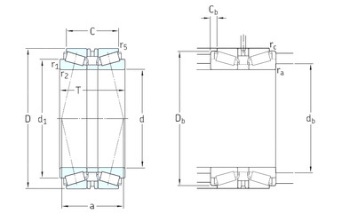 підшипник 32044T168X/DB SKF