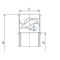 підшипник 60TAB12 NACHI