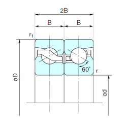 підшипник 55TAB12DB NACHI