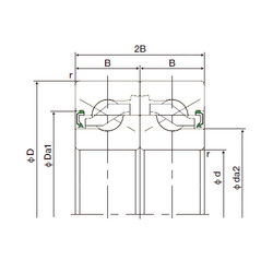 підшипник 35TAB07DF-2NK NACHI