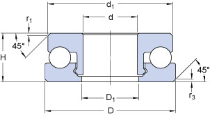 підшипник 51200 V/HR22T2 SKF