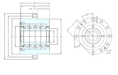 підшипник BSQU 235 TFT SNFA