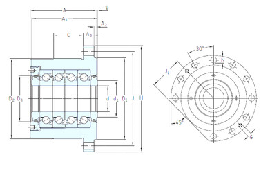 підшипник BSQU 230/1 TFT SNFA