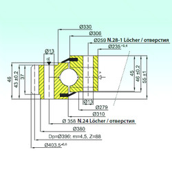 підшипник EB1.22.0308.200-1SPPN ISB