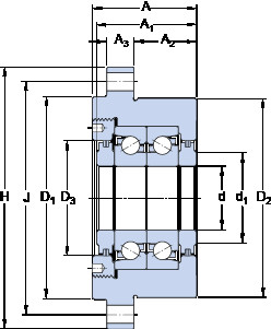 підшипник FBSA 210/DB SKF