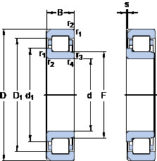 підшипник NJ 319 ECN2ML SKF