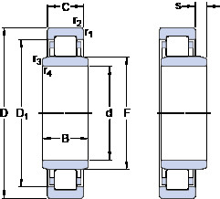 підшипник NUB 213 ECJ SKF