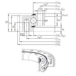 підшипник VSA 25 0855 N INA