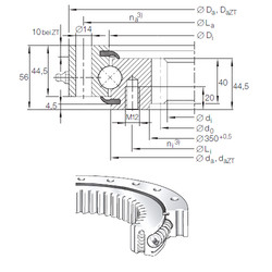 підшипник VSI 20 0414 N INA