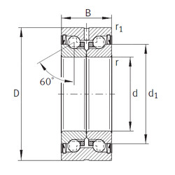 підшипник ZKLN1034-2RS INA