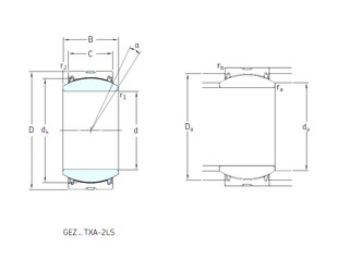 підшипник GEZ212TXE-2LS SKF