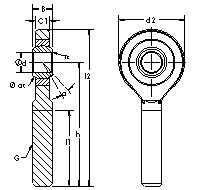 підшипник SA80ET-2RS AST