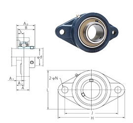 підшипник UCFL206-18E FYH