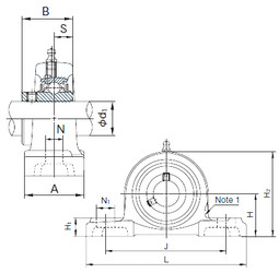 підшипник UCP210 NACHI