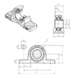 підшипник UCP216 SNR