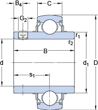 підшипник YAR 207-106-2FW/VA201 SKF