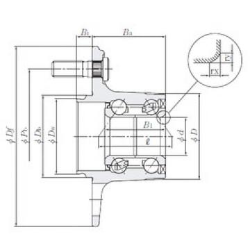 підшипник HUB215-9 NTN