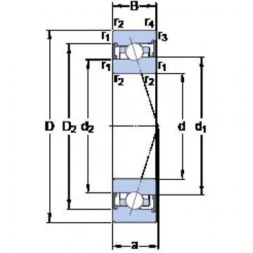 підшипник S7017 ACB/HCP4A SKF