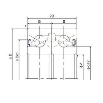 підшипник 25TAB06DF-2LR NACHI